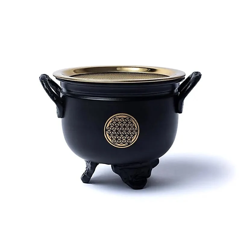 Cauldron (heksenketel) Bloem des Levens met zeef