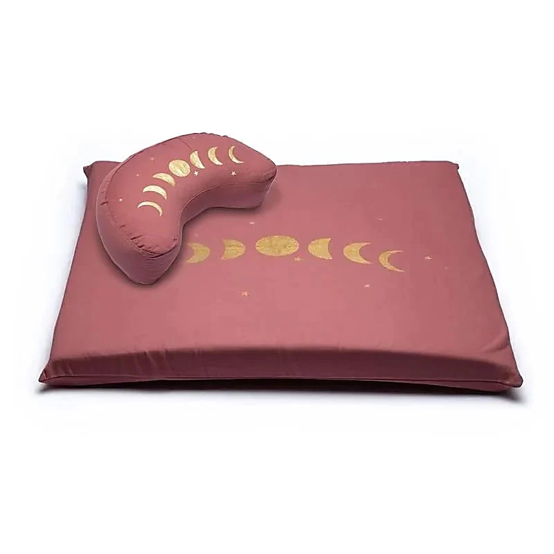 Meditatie SET 3 Maanfasen oudrose biokatoen