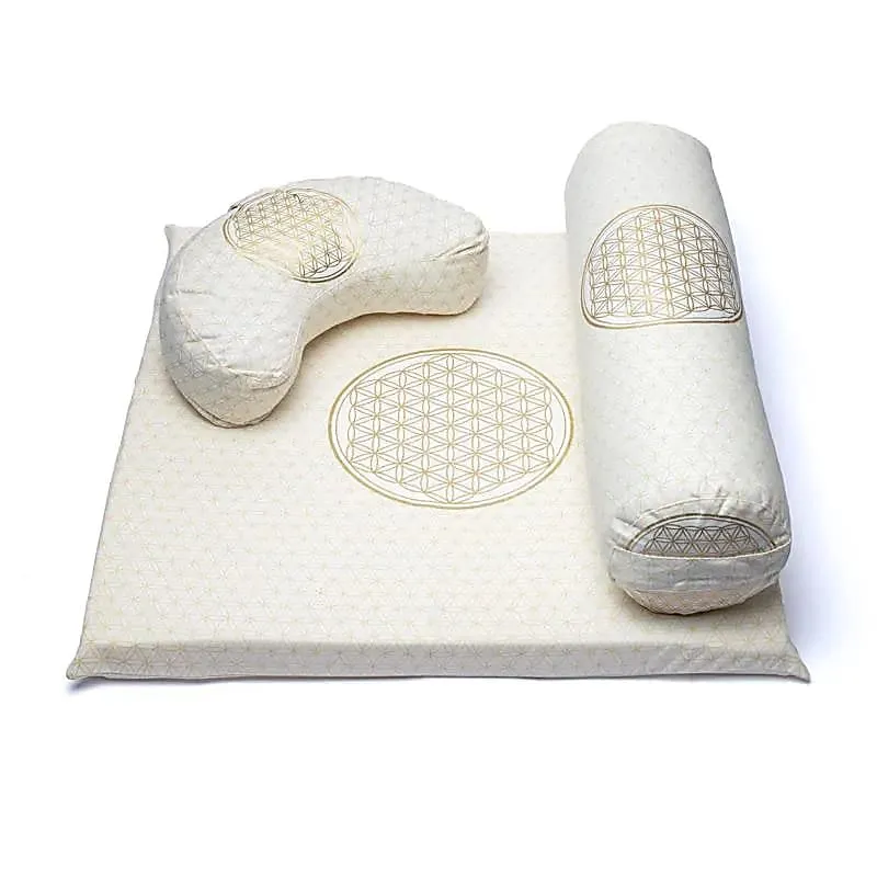 Meditatie SET 4 Bloem des levens biokatoen