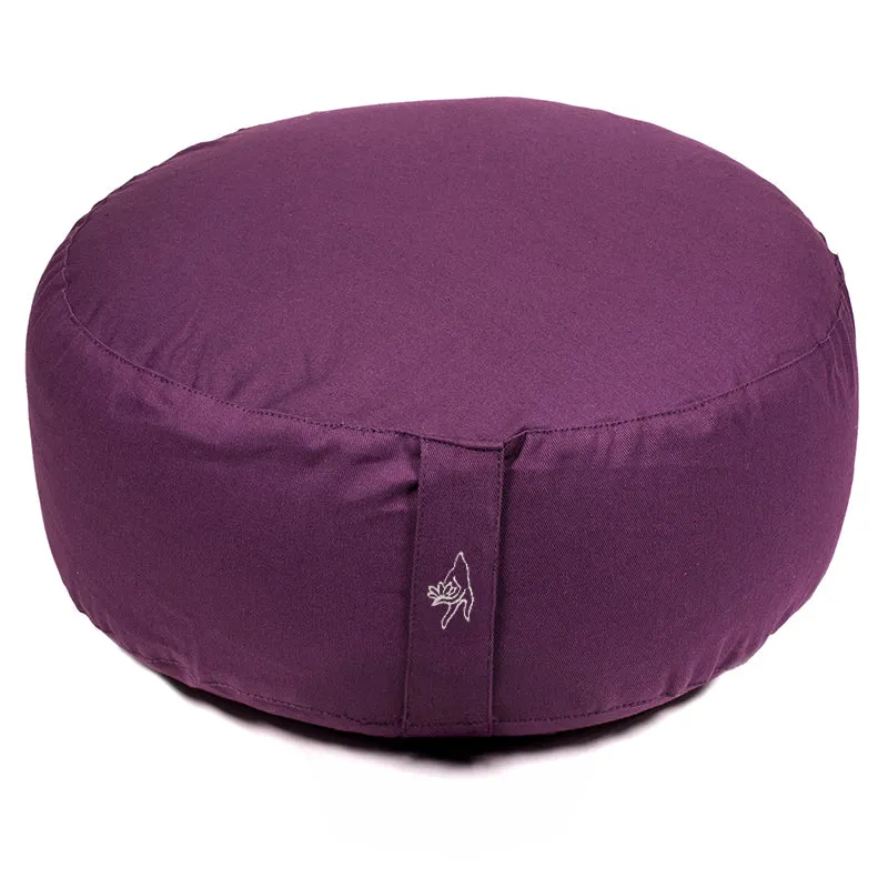 Meditatiekussen donkerpaars biokatoen