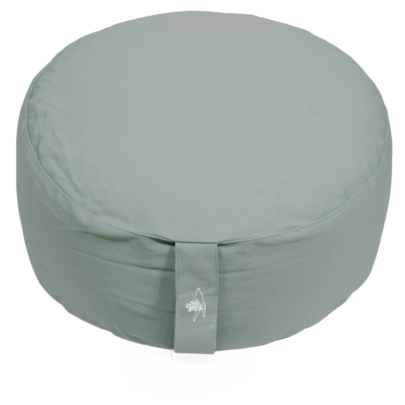 Meditatiekussen celadon biokatoen