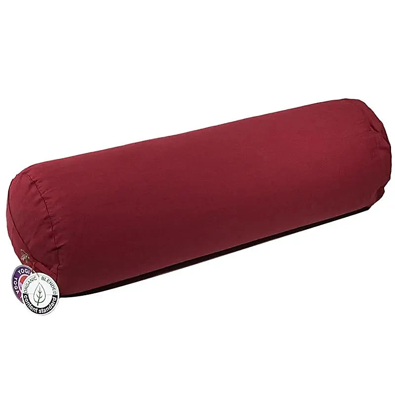 Bolster rond rood biokatoen