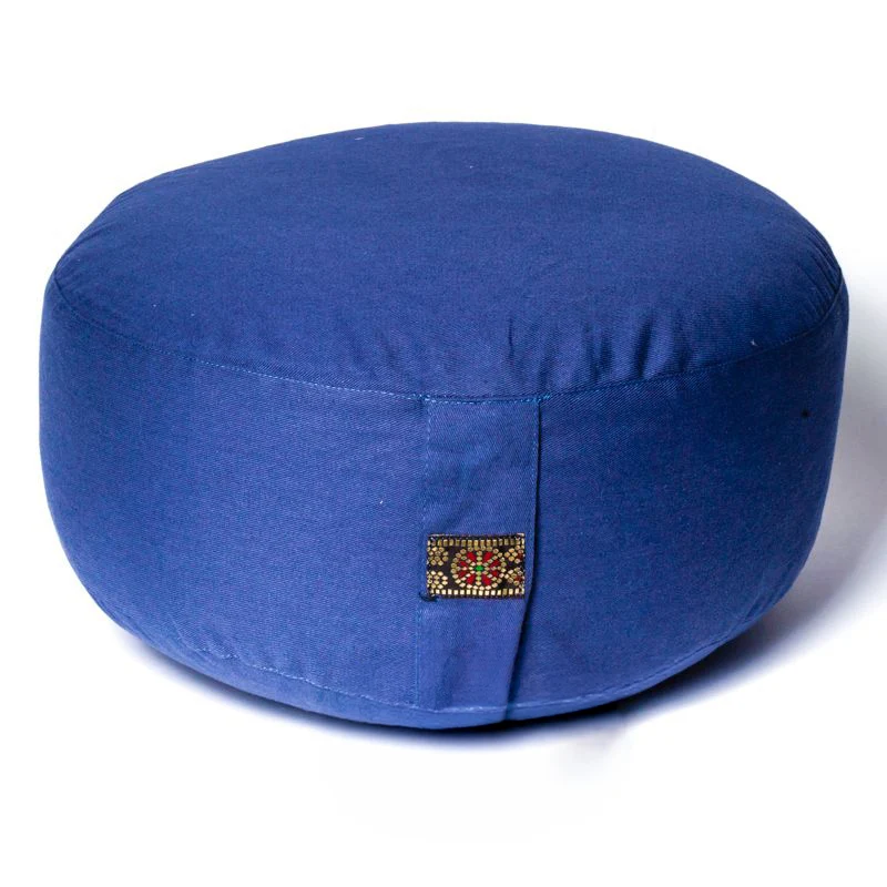 Meditatiekussen leisteen blauw biokatoen