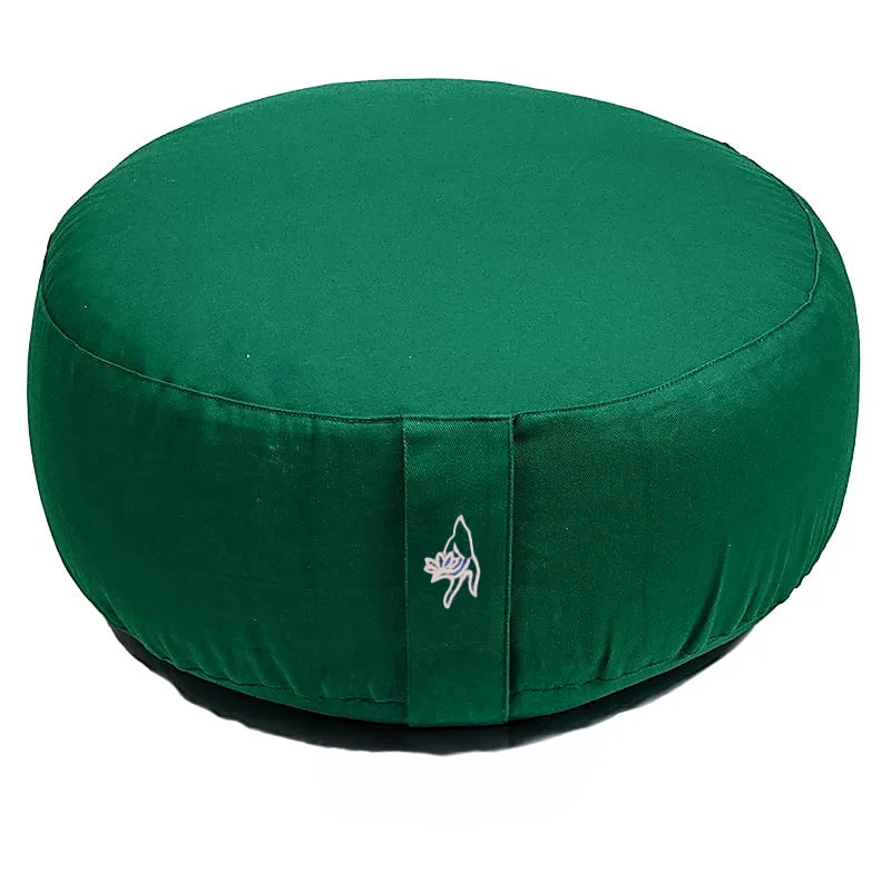Meditatiekussen groen biokatoen