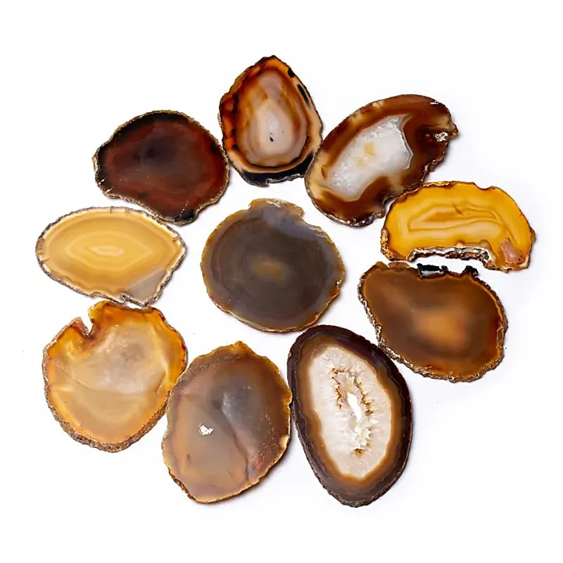 Agaat schijf naturel