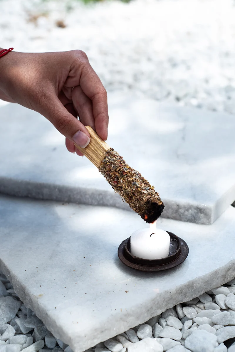 Sagrada Madre Palo Santo stokje met kruiden