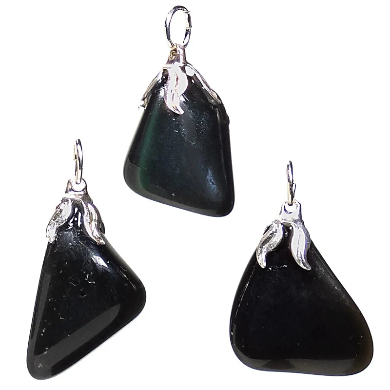 Regenboog obsidiaan edelsteenhanger