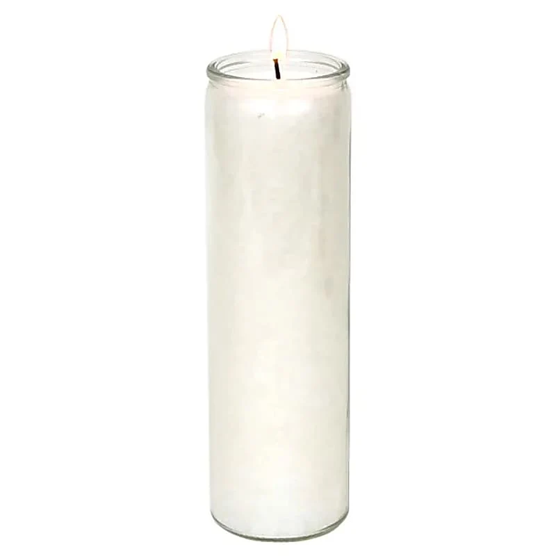 Kaars stearine wit geurloos