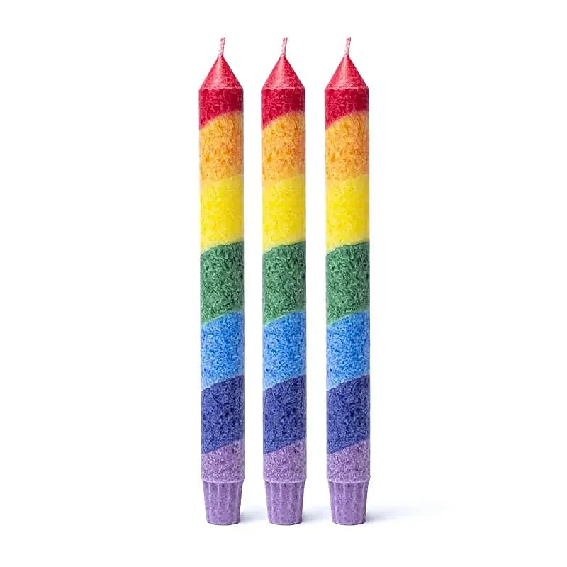 Dinerkaars Regenboog stearine