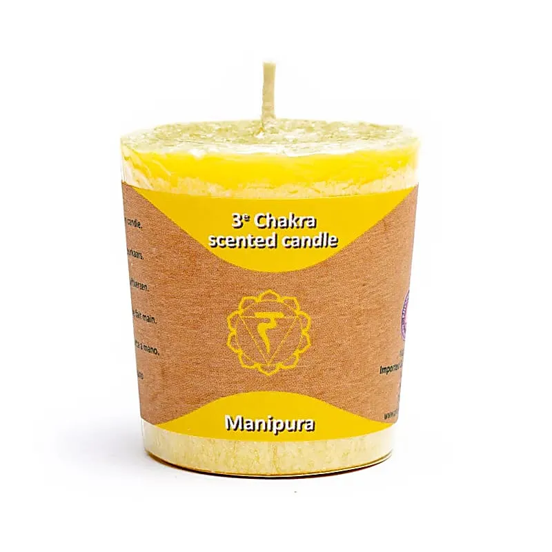 Votief geurkaarsje 3e chakra