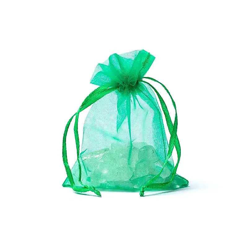 Organza cadeauzakje groen XS