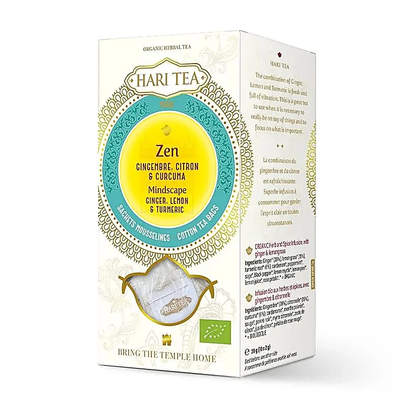 Hari Tea Mindscape gember, citroen & kurkuma BIO