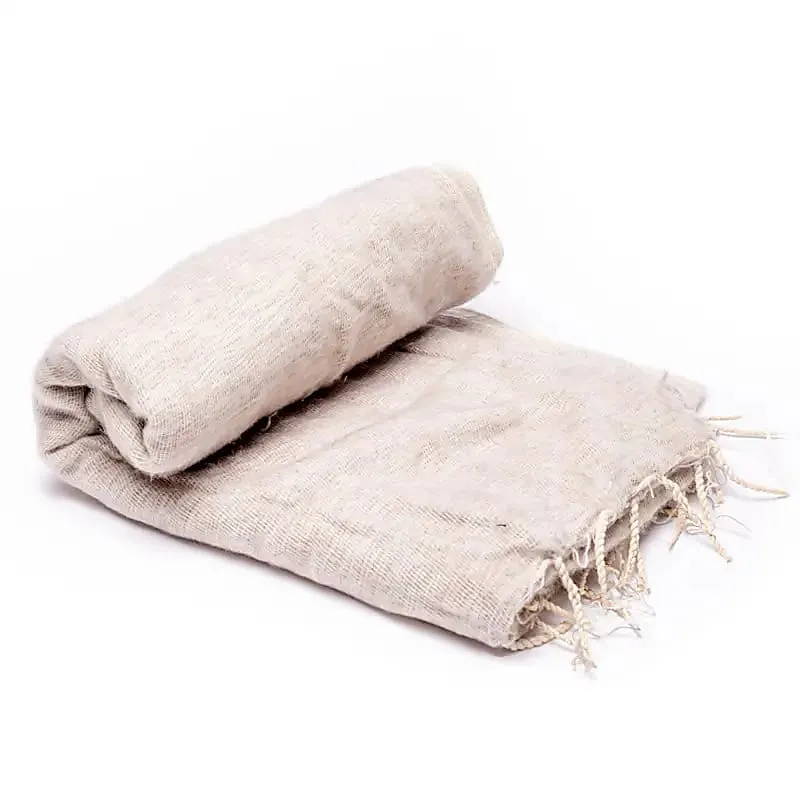 Meditatie omslagdoek beige