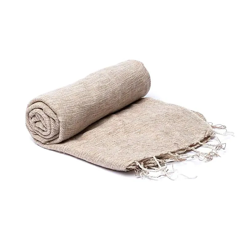 Meditatie omslagdoek crème