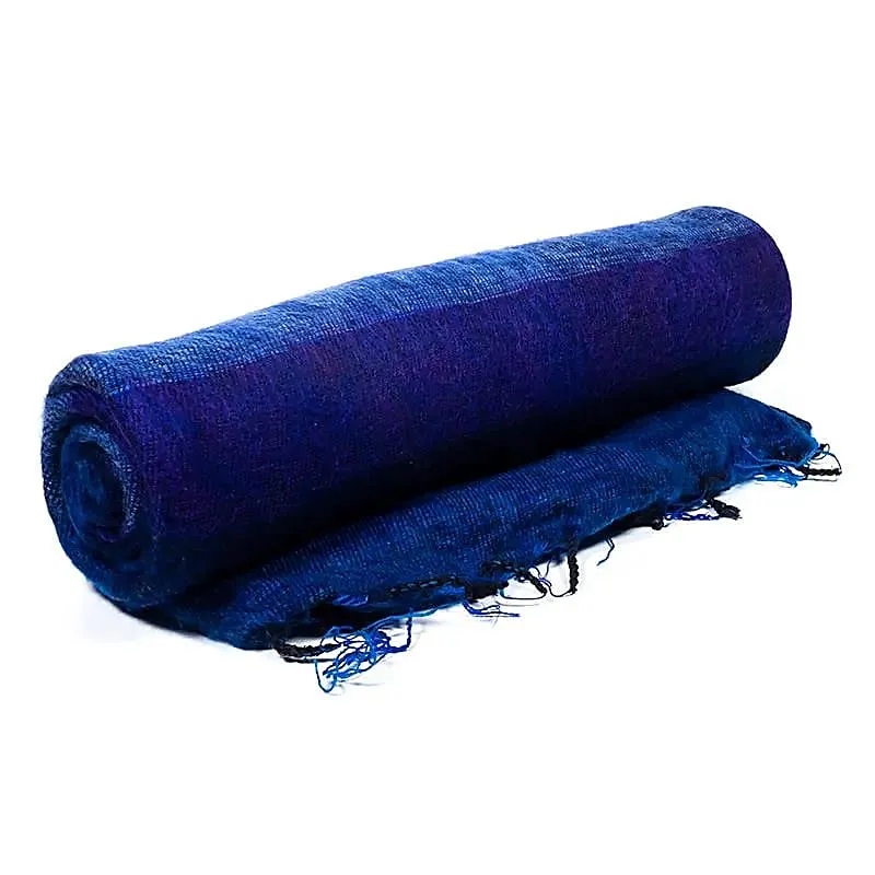 Meditatie omslagdoek blauw/violet