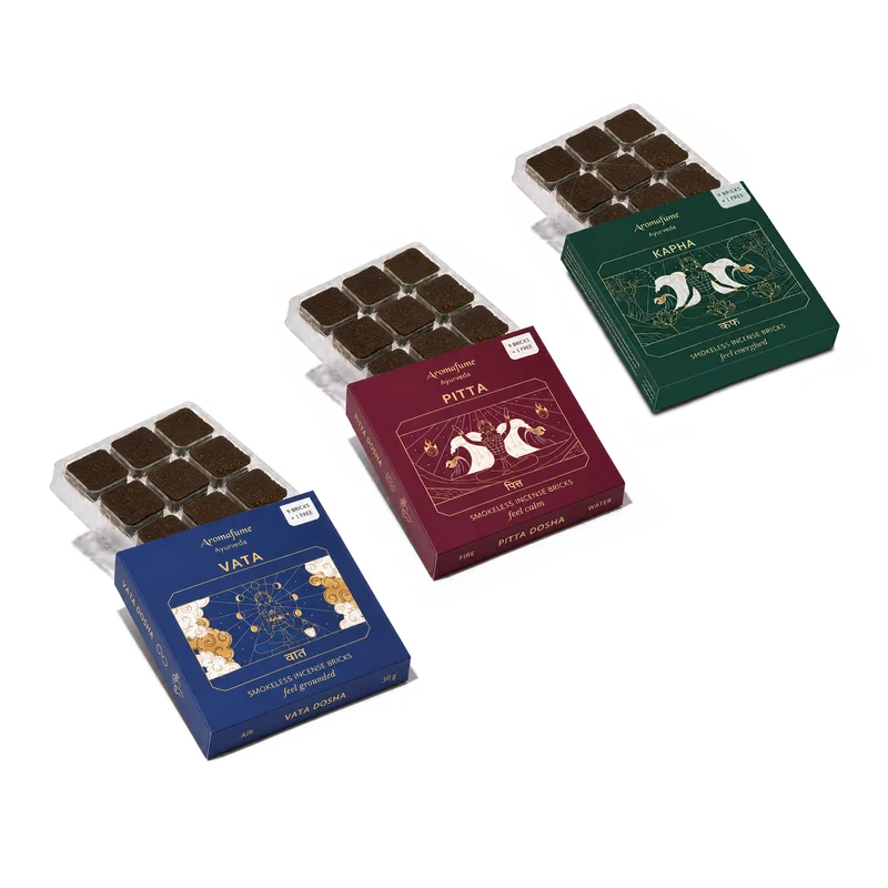 Aromafume wierookblokjes 3 dosha combipak