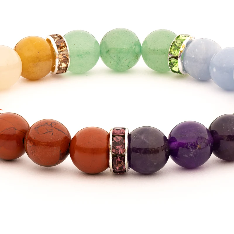 Armband 7 chakra's elastisch