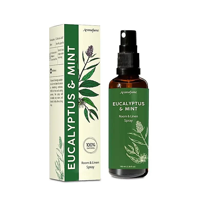 Aromafume kamer & textielspray eucalyptus & munt