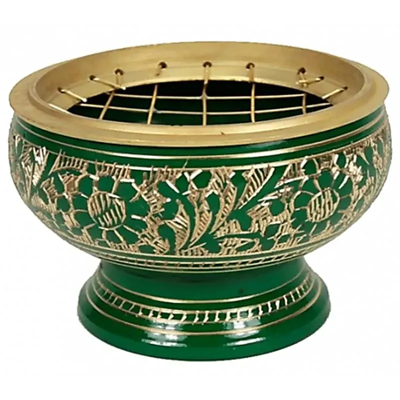 Wierookbrander messing groen