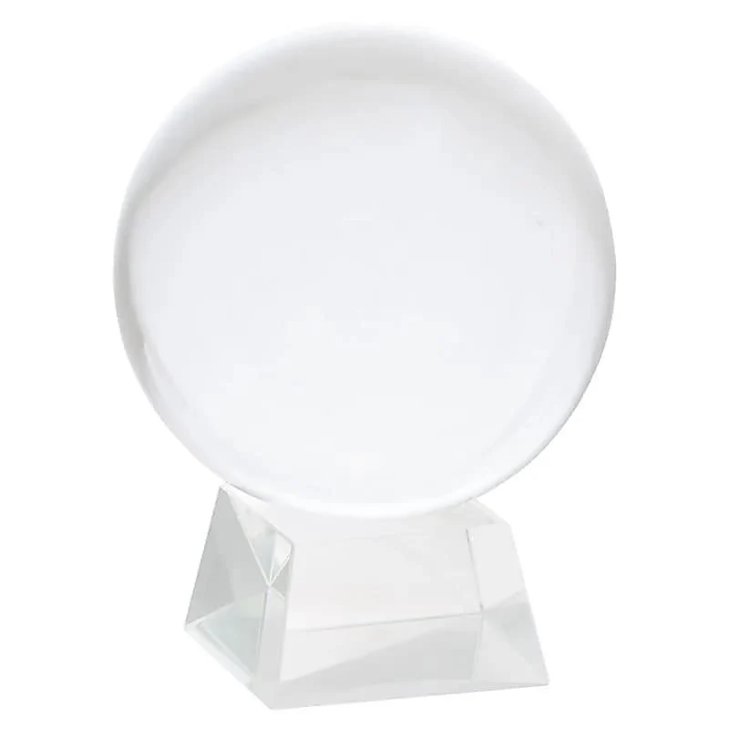 Kristallen bol + voet glas