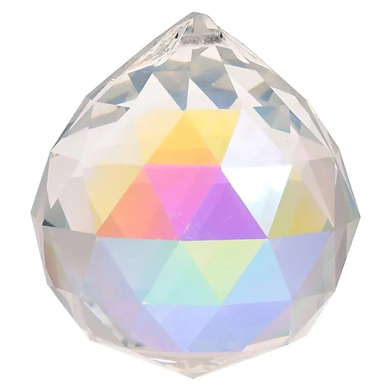 Regenboogkristal bol donker parelmoer AAA kwaliteit