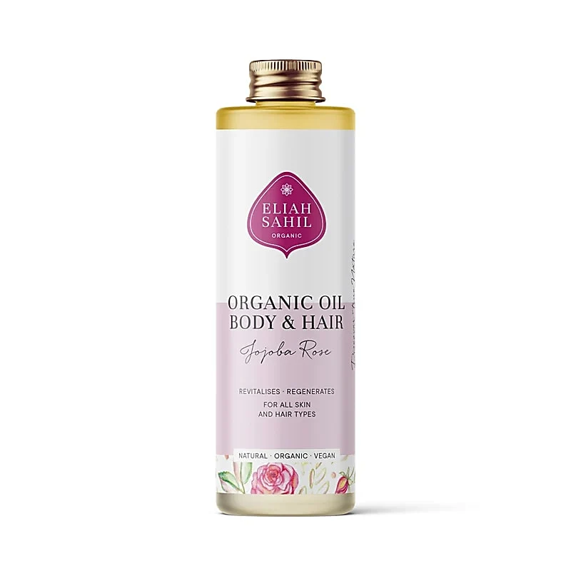 Huid/haar olie Jojoba Roos BIO Eliah Sahil