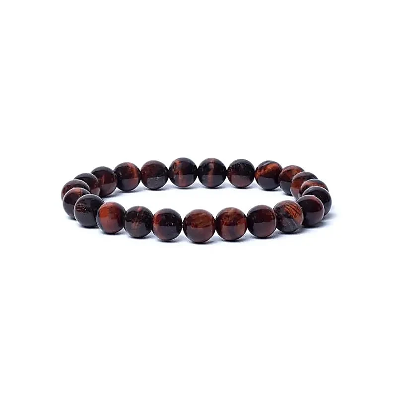 Armband rode tijgeroog AA kwaliteit elastisch