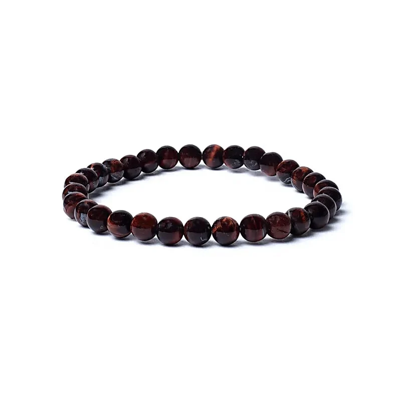 Armband rode tijgeroog AA kwaliteit elastisch
