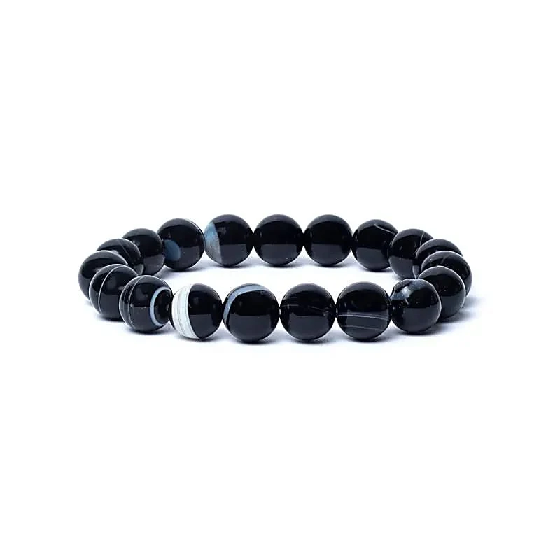 Armband Shiva oog agaat AA kwaliteit elastisch