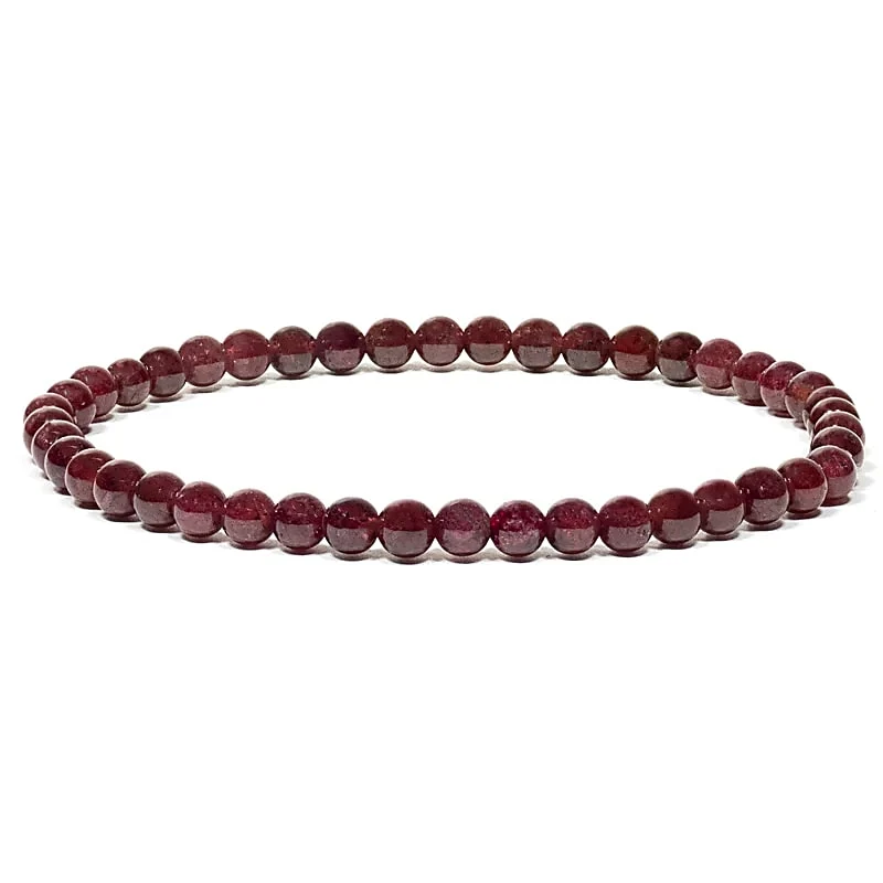Granaat armband elastisch