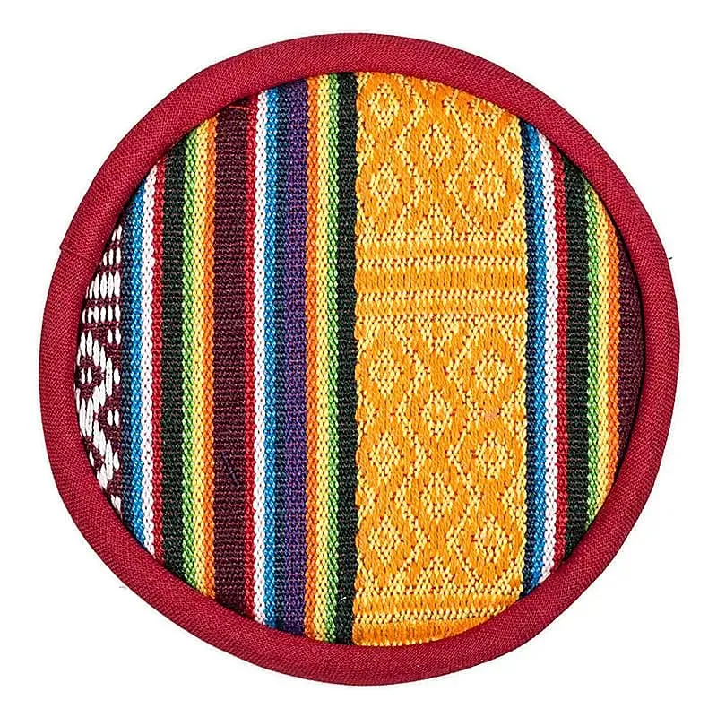 Klankschaalkussen plat Tribal design