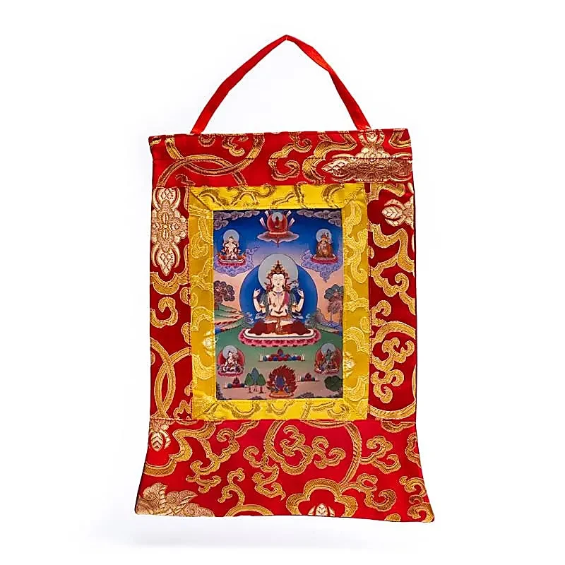 Chenrezig thangka geprint