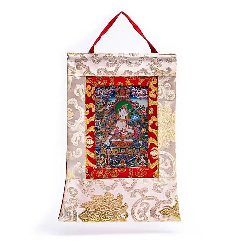 Witte Tara thangka geprint