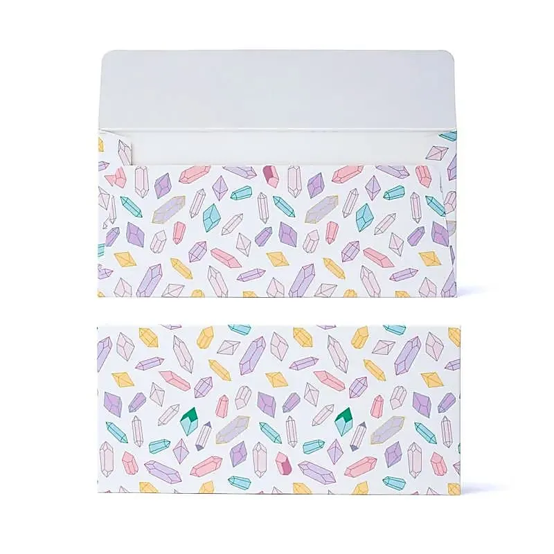 Cadeaukaart envelop multicolor diamanten