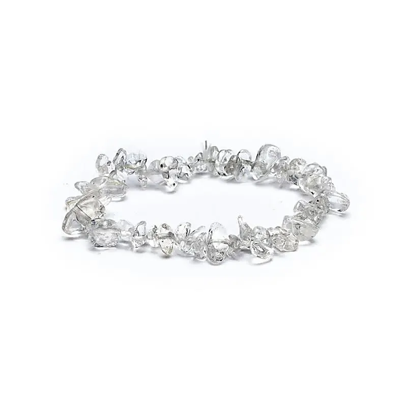 Armband bergkristal chips elastisch