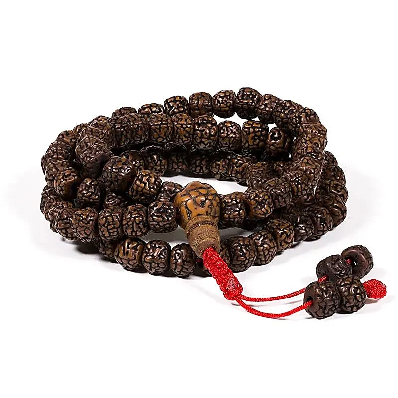 Mala gepolijste Rudraksha 108 kralen