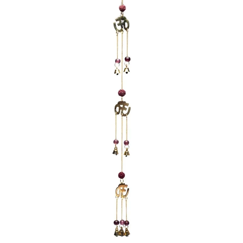 Bellenkoord met Rudraksha en OHM symbolen
