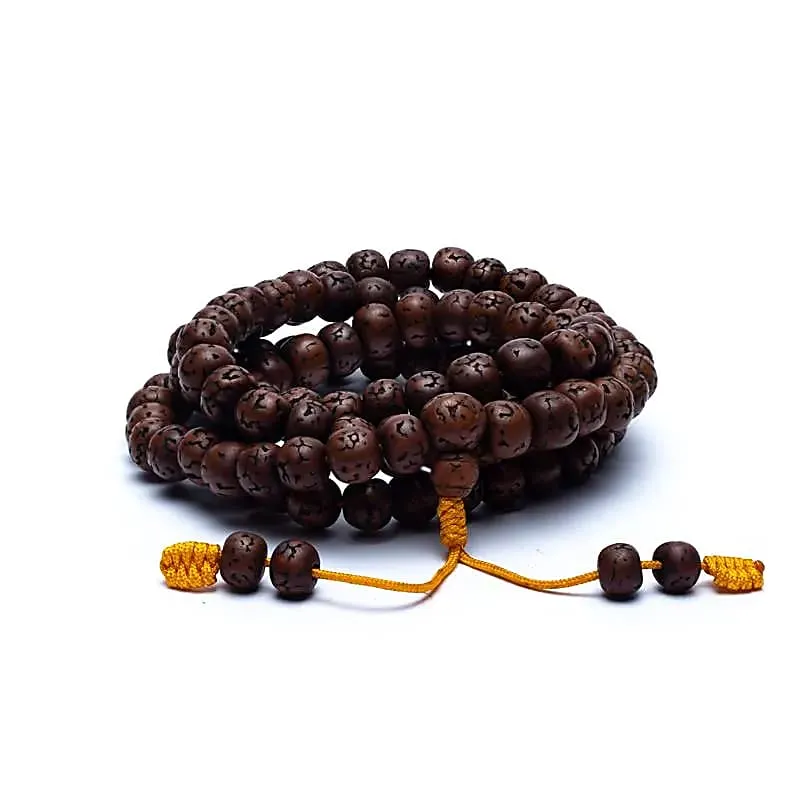 Mala Rudraksha 108 kralen gepolijst
