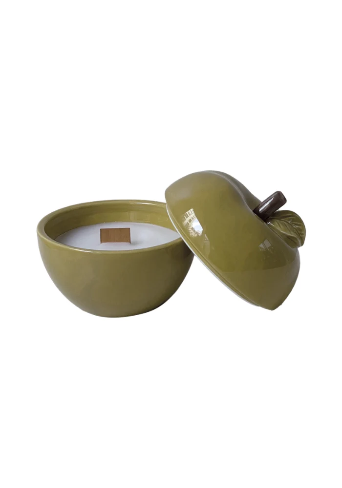 Bougie Pom Glow Kaki Vanille