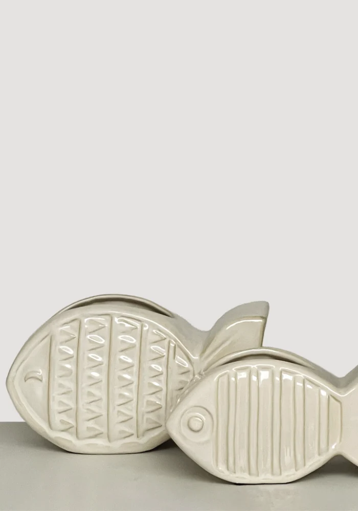 Vase Fish Grand Modèle Beige