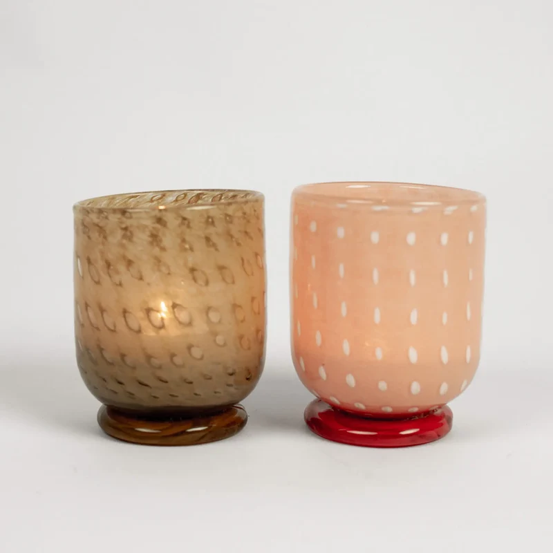 Photophore / vase taupe