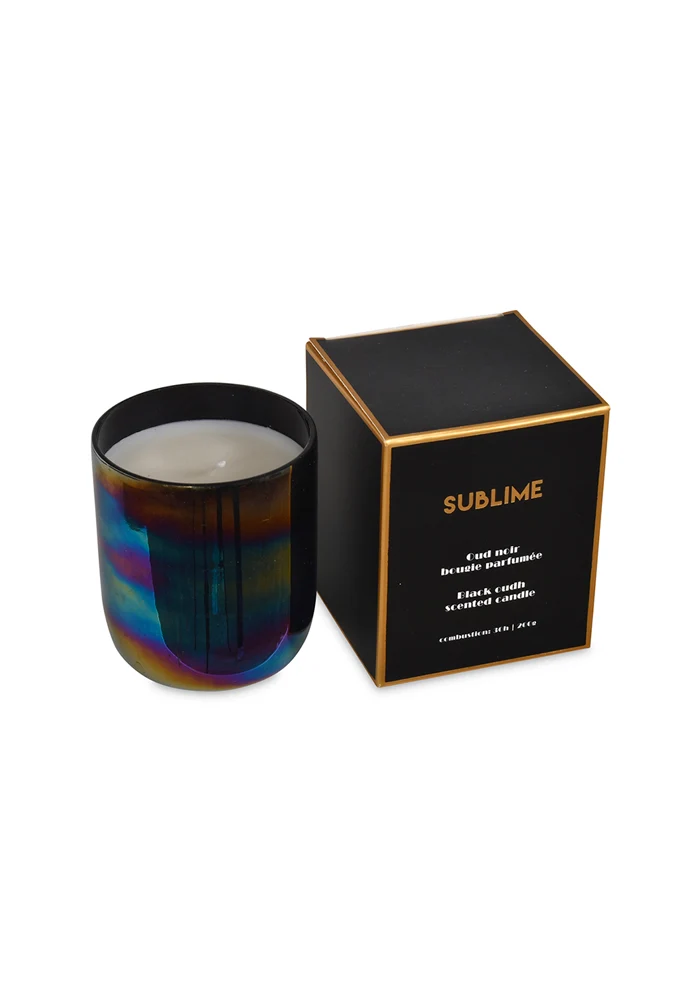 Bougie Oud Noir Message Sublime