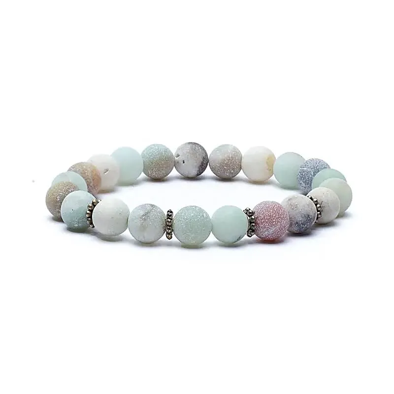 Mala/armband amazoniet elastisch