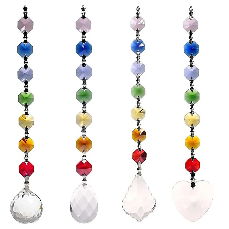 Set 4 Feng Shui chakrakristallen
