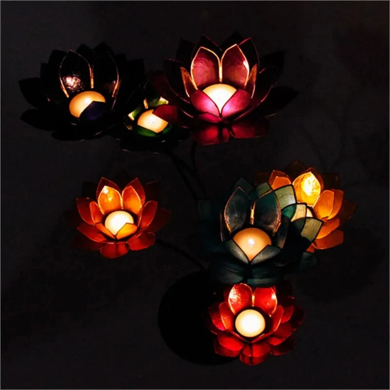 Chakra Lotus display groen + 21 sfeerlichten