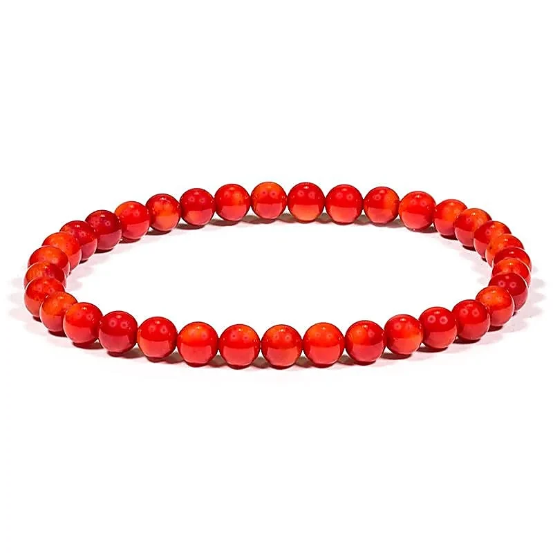 Armband bamboe koraal