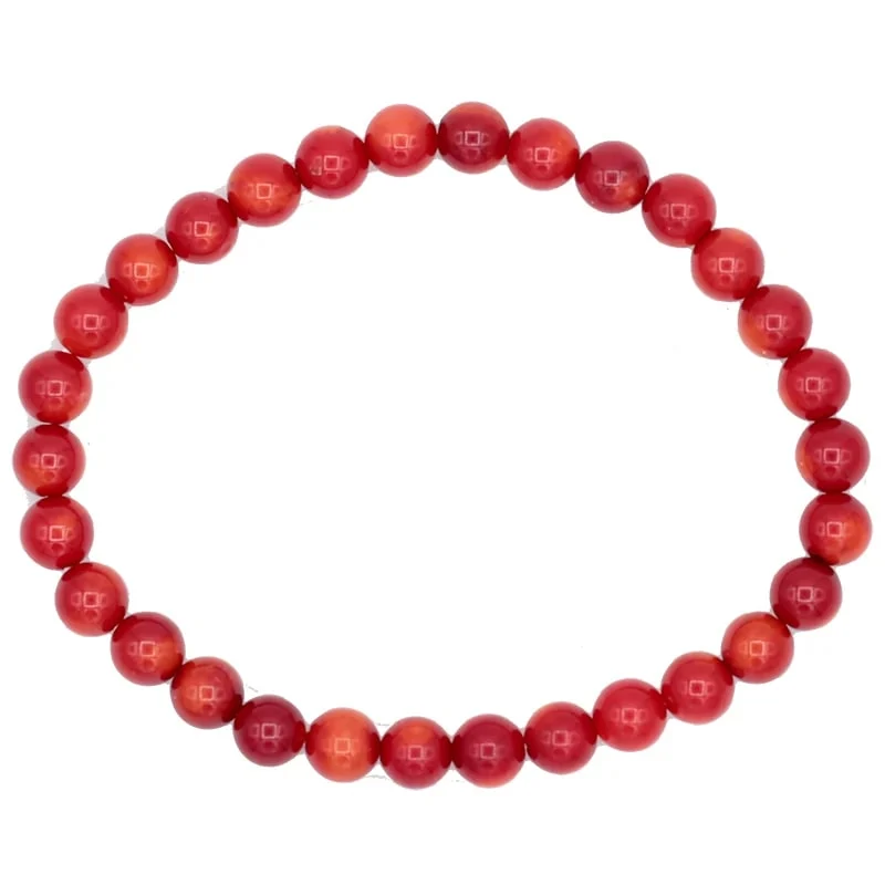 Armband bamboe koraal