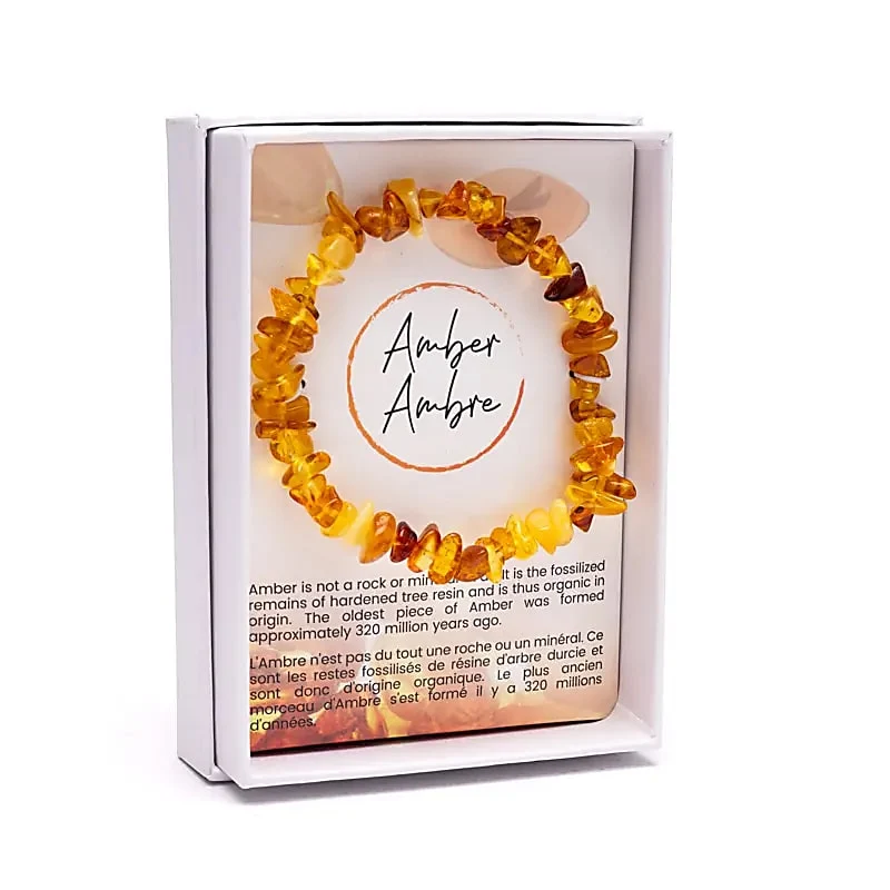 Barnsteen (amber) armbanden 12 stuks in displaydoos