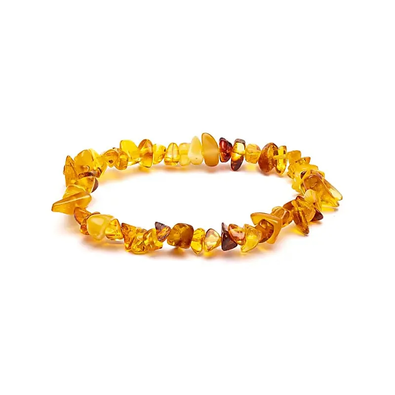 Barnsteen (amber) armbanden 12 stuks in displaydoos