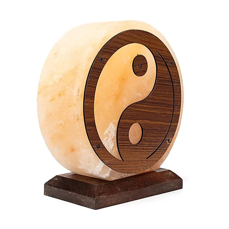 Zoutlamp Yin Yang met kabel en lamp